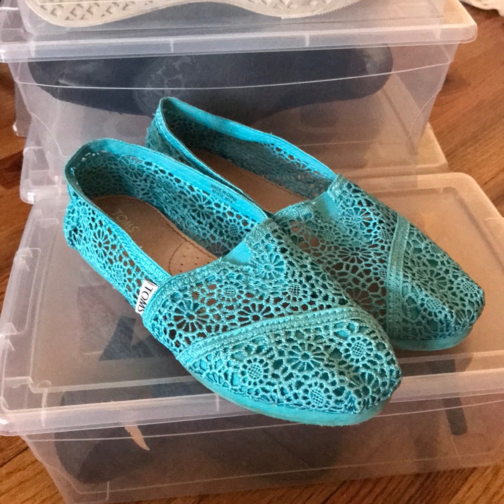 TOMS Moroccan Crochet slip-ons
